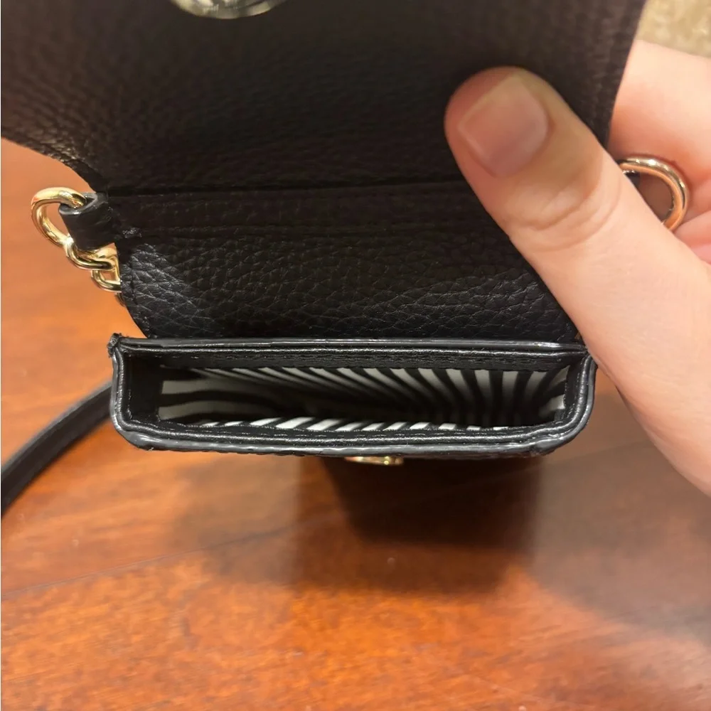 Kate Spade Black Leather Phone Crossbody - Picture 3 of 4